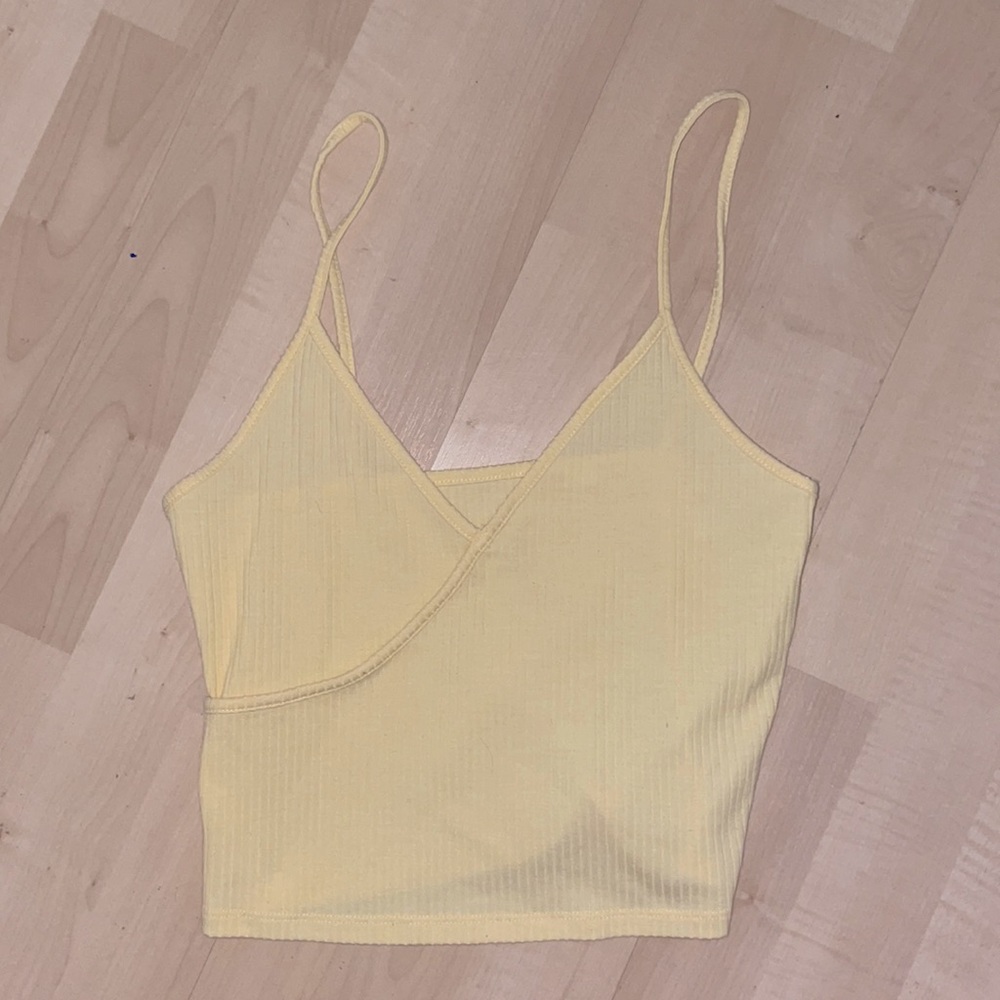 Yellow Pacsun Tank Top Crop